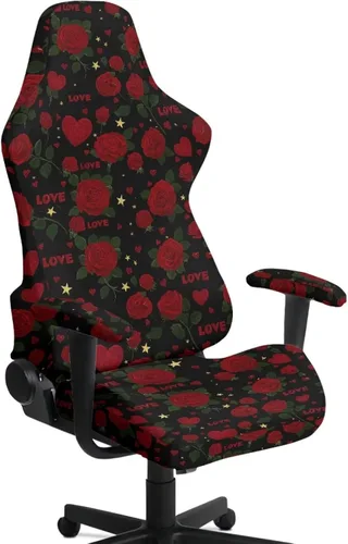 Vista 11 de Suobstales Aztec Leopard American Tribal Pattern Gaming Chair Cover Stretch Slipcover with Armrest Covers, Washable Elastic Protector Universal
