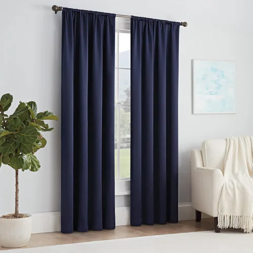 Vista 24 de Eclipse Thermapanel Cortina lisa de ventana moderna para oscurecer la habitación, con bolsillo para cortinero, para dormitorio (1 panel), 63 x 54