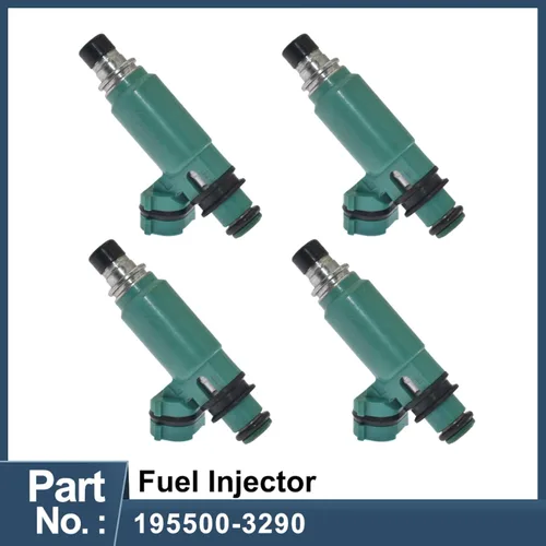 Vista 2 de Inyector de combustible para Suzuki Esteem 1.6L L4 1998-2001, boquilla de inyector de combustible 1/4 piezas 195500-3290, 4