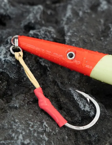 Vista 8 de BLUEWING Señuelos de pesca para agua salada de paso lento, plantillas verticales de 2.82 oz-35.27 oz cebo de hundimiento de peces con gancho