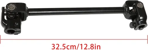 Vista 3 de munirater Kit de acero para volante de 11.811 in, piñón de engranaje de 12.598 in, eje ajustable, repuesto para Go Kart de 110 CC