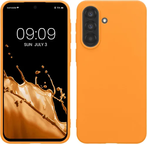 Vista 88 de kwmobile Funda compatible con Samsung Galaxy A12 - Funda protectora de silicona TPU suave y delgada - Verde oscuro mate