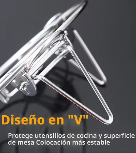 Vista 7 de Ugotit Estante redondo de vapor para ollas, salvamanteles ajustables
