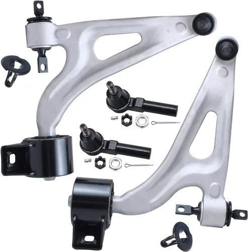 Vista 222 de Detroit Axle - Kit de 4 brazos de control de extremo delantero para Dodge Dart 13-16, Chrysler 200 15-17, 2 brazos de control inferiores, 2 extremos