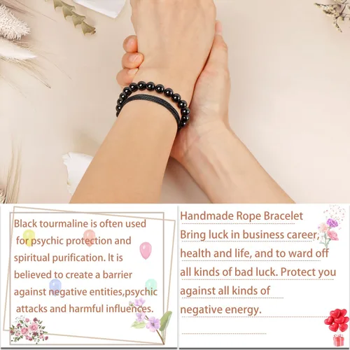 Vista 175 de LPBeads Pulsera de piedra natural hecha a mano de tamaño ajustable