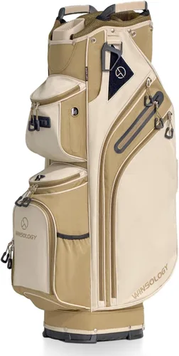 Vista 8 de Max Bolsa ligera para carrito de golf con asas duales y 14 divisiones individuales de longitud completa, bolsa de palos de golf con 11 bolsillos