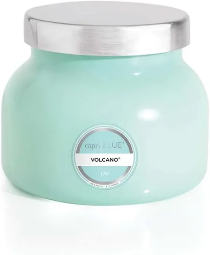 Vista 17 de Capri Blue Volcano Velas perfumadas – Velas en tarro de cristal de lujo para el hogar perfumadas con frutas tropicales y cítricos azucarados, mezcla