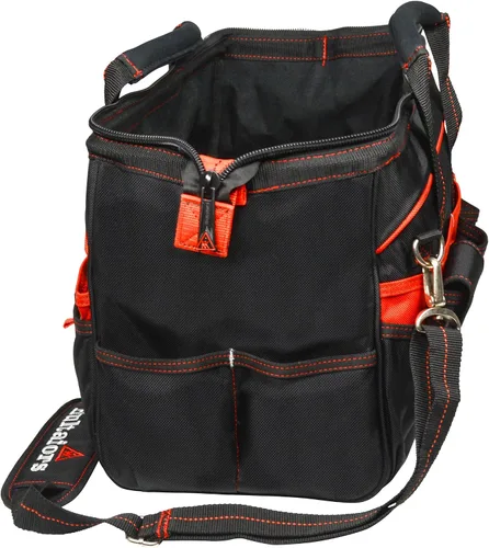 Vista 5 de Hultafors Work Gear HT5543 - Bolsa de herramientas para comerciantes, 33 bolsillos, portaherramientas de poliéster balístico resistente, correas