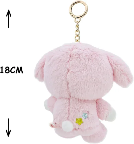 Vista 3 de Llavero de peluche lindo de dibujos animados de anime de 5 pulgadas (D)