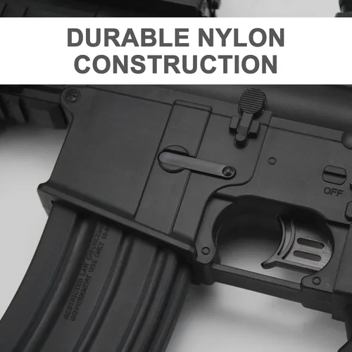 Vista 3 de BIU BLASTER Lanzador de bolas de gel de 30 pulgadas con más de 140 FPS, rango de 80+ pies, tamaño completo, eléctrico, automático, Splatter Orby