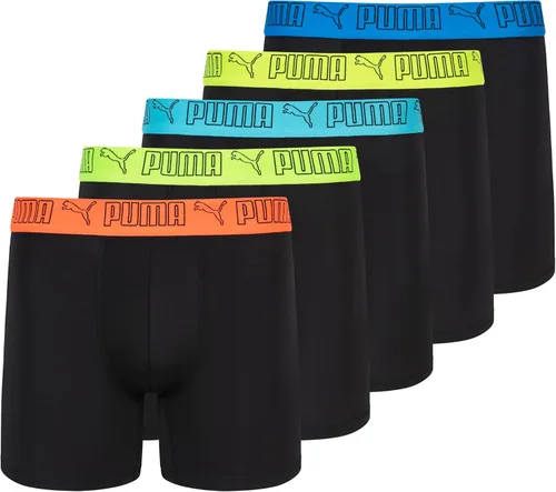 Vista 12 de PUMA Paquete de 5 calzoncillos tipo bóxer Performance para hombre Negro/gris/azul marino