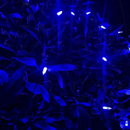 Vista 4 de Luces de red de Navidad para exteriores, 120 luces LED de 5 pies x 6 pies, luces de decoración de Navidad, 8 modos, red de luces de malla