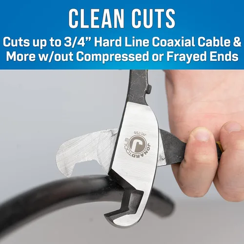 Vista 2 de Jonard Tools Cortador de cable de fibra y coaxial de línea dura JIC-750, hasta 3/4" de diámetro