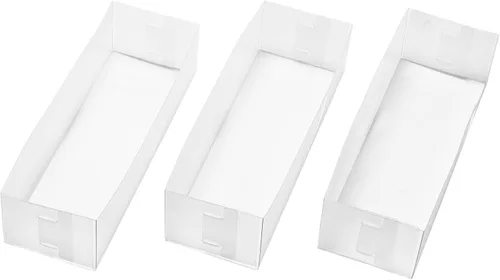 Vista 2 de Whitmor Juego de 12 organizadores pequeños de malla negra para cajones de fácil limpieza