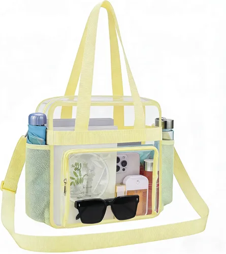 Vista 67 de Bolsa transparente para eventos de estadio 12 × 6 × 12 bolsa transparente para concierto, deporte, festival