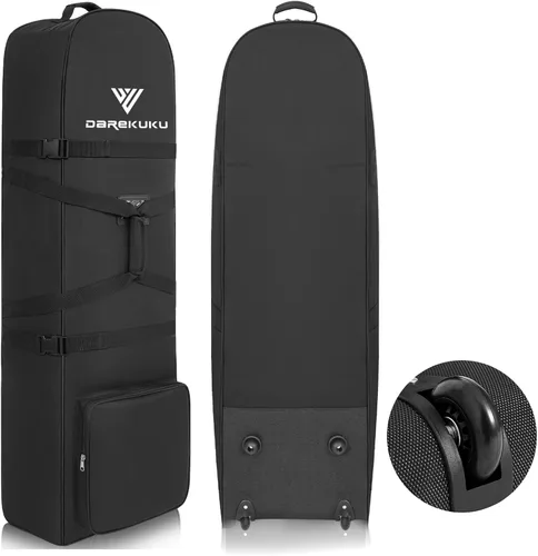 DAREKUKU Golf Travel Bags for Airlines - 900D Heavy Duty Tear-Resistant Oxford, Lightweight Foldable Design & Detachable Shoulder Strap Golf Club
