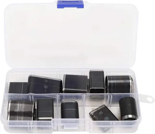 Juego de 24 troqueles de corte de cuero, kit de herramientas de cortador de perforación, cinturón de cuero corto, cuadrado redondo ovalado, para
