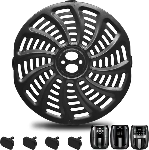 Vista 10 de Accesorios para freidora de aire Gourmia GAF698 GAF686, ovalada, antiadherente, 9.3 x 8.9 pulgadas, piezas de repuesto para freidora de aire