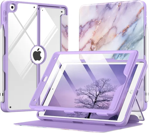 Vista 18 de MoKo Funda para iPad de 9ª generación con soporte para lápices, funda para iPad de 8ª/7ª generación de 10.2 pulgadas, protector de pantalla