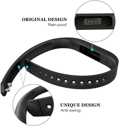 Vista 4 de Compatible con correas Flex 2, repuesto para Flex 2, accesorios deportivos, correa de silicona suave con cierre de cierre para reloj Flex 2, correa