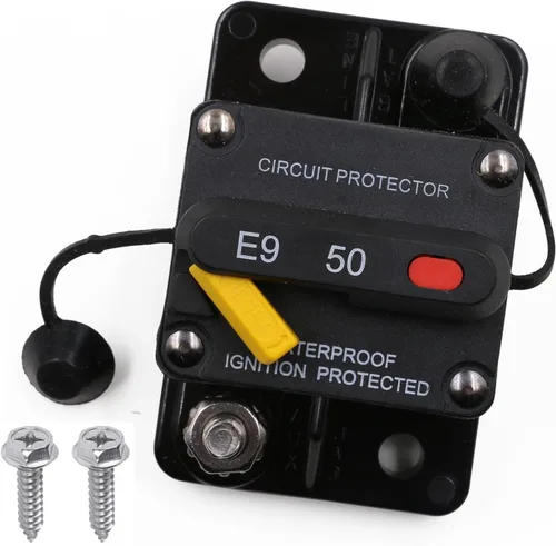 Vista 14 de E69 Interruptor de circuito de 10 A T3 con restablecimiento manual Mini de montaje en superficie IP66 Interruptor conmutable de 10 A