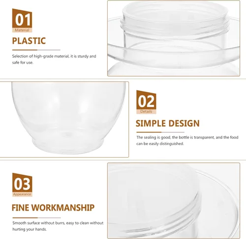 Vista 8 de Tanque Fermentación Contenedor de pepinillo Tarro de fermentación de plástico Crock Pickle Pot Tarro de fermentación de alimentos claros