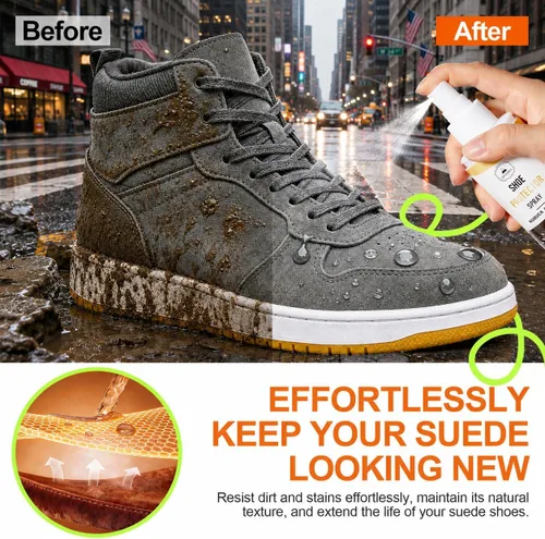 Vista 9 de Suede Protector Spray for Shoes: Waterproof and Stain Repellent