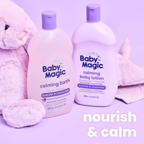 Vista 6 de Baby Magic Baño calmante para bebés, 16.5 onzas líquidas