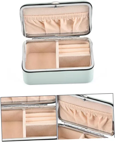 Vista 5 de PACKOVE 3pcs Box Jewelry Storage Organizer Jewelery Organizer Joyero Para Mujer Portable Miss
