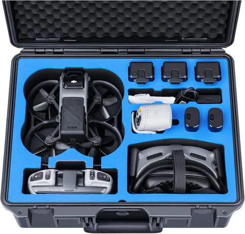 Lykus Titan AT110 - Funda rígida impermeable para DJI Avata, Goggles 2/Goggles Integra y control remoto FPV, soporta hasta 9 baterías Avata y 3