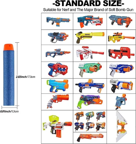 Vista 2 de Paquete de recarga Little Valentine de 200 balas para Nerf N-strike Elite