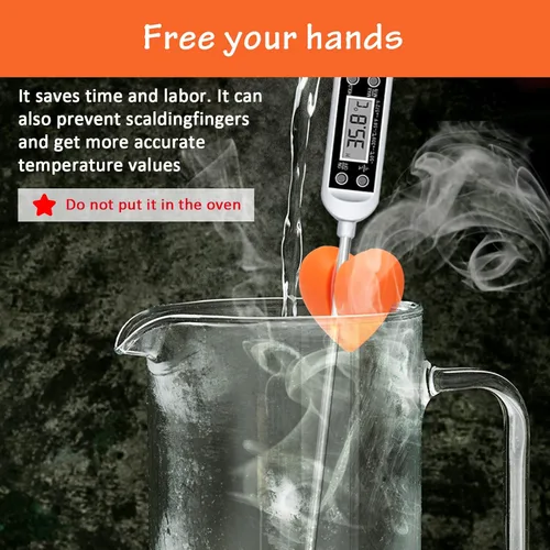 Vista 5 de Windspeed Soporte de clip para termómetro (no incluye termómetro), 2 soportes para termómetro digital para soporte de termómetro digital para velas