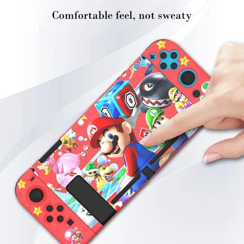 Vista 4 de PERFECTSIGHT Funda protectora compatible con Nintendo Switch Funda delgada antiarañazos a prueba de golpes para NS Switch y Joy-Con, bonita funda