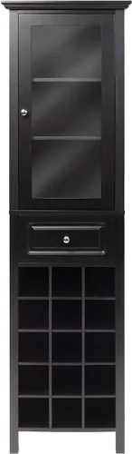 Vista 3 de Winsome Almacenamiento de vino burdeos, negro