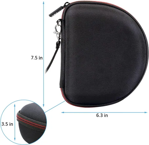 Vista 5 de LTGEM - Funda compatible con auriculares Sony MDR7506 Professional de diafragma grande, negro y gris (solo funda)