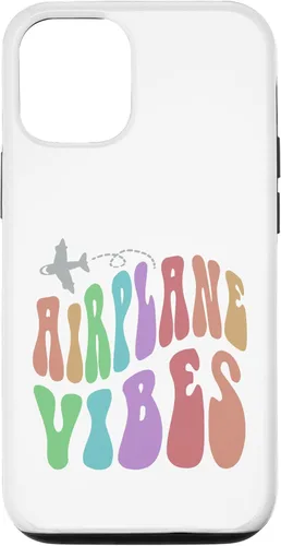 Vista 28 de Groovy Airplane Vibes Travel Mode Pilot Crew Retro Vacation Case for iPhone 16
