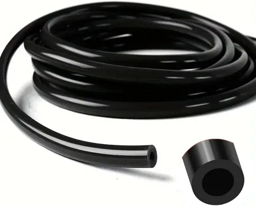 Vista 15 de Manguera de tubo de vacío de silicona de 1/8, línea de 10 pies, presión máxima de 130 PSI, negra (diámetro interior de 3 mm)