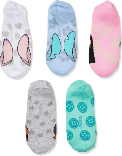 Vista 3 de Disney Calcetines invisibles Lilo & Stitch para mujer (5 unidades)
