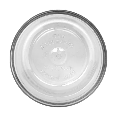 Vista 2 de GET CD-8-2-CL Contenedor de condimentos resistente a roturas y cubierta ranurada, 8 onzas, transparente