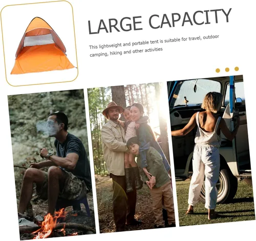 Vista 4 de GANAZONO Automatic Pop Up Outdoor Tent with UPF Sun Protection Camping and Beach Shelter Quick Setup Portable Hiking Tent with Ventilation and