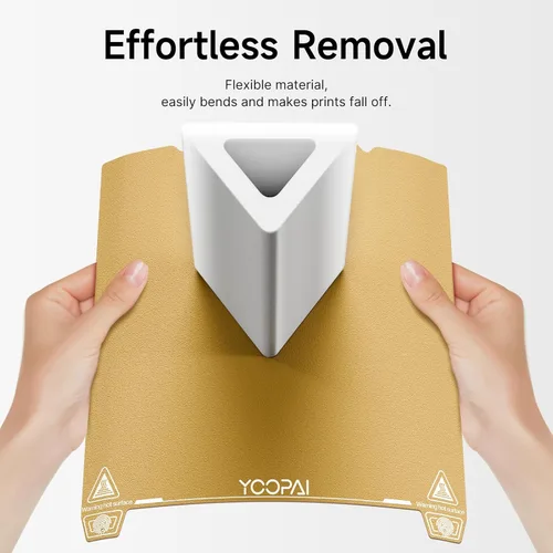 Vista 4 de YOOPAI - Hoja de doble cara PEI + PEO y placa de construcción magnética flexible, plataforma de cama para impresora 3D de 235 x 235 mm para Creality