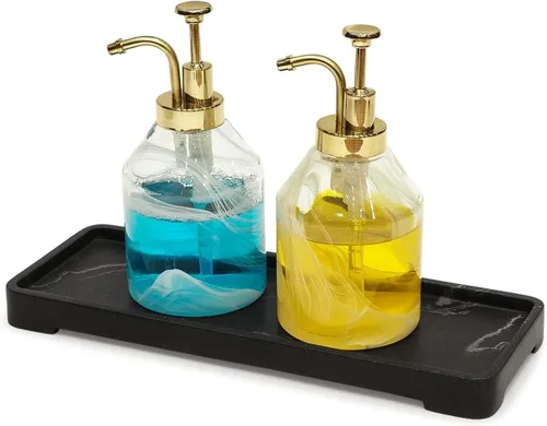 Vista 5 de Dispensadores de jabón y loción de repuesto hechos de material ABS, cabezal de bomba de aceite de acción suave, adecuado para botellas de boca más