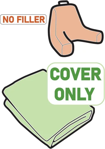 Vista 4 de Ambesonne Arrow Reading Pillow Cover, Illustration of Colorful Repetitive Arrows Pointing Downwards on a Plain Background, Unstuffed Printed Bed