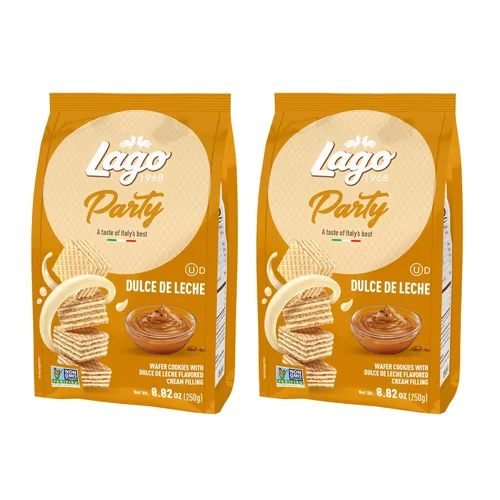Vista 27 de Gastone Lago Party Wafers Dulce De Leche - Relleno de crema, 8.82 onzas, 8.82 oz (paquete de 3) (Dulce De Leche, 3 unidades)