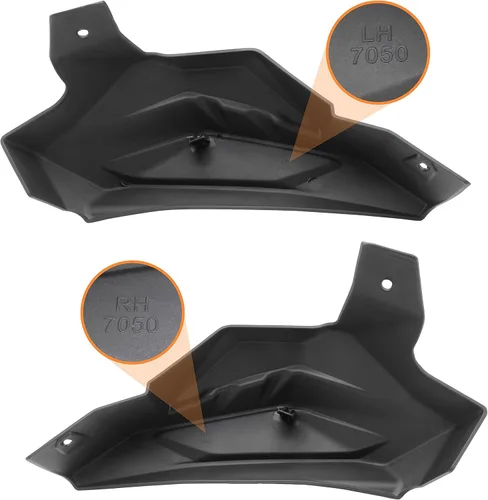 Vista 6 de SAUTVS Cubierta de plástico con moldura de jaula trasera para Maverick X3, placa de protección de pilar C para accesorios Can Am Maverick X3 / X3