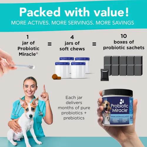 Vista 4 de Probiotic milagro perro Probiotics para perros (hasta 360 porciones)