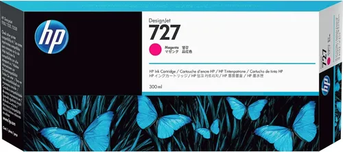 Vista 7 de HP 727 (F9J76A) - Cartucho de tinta original de 10.1 fl oz cian para DesignJet T920, T2500