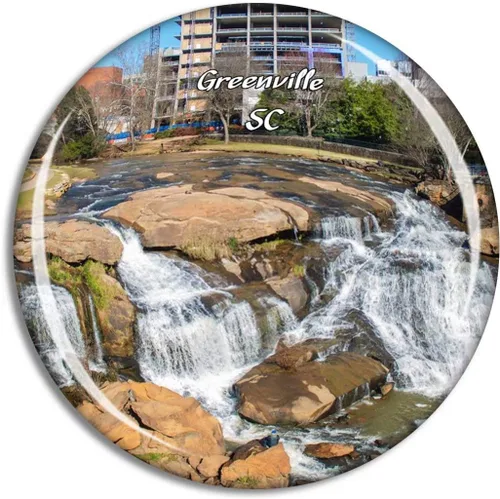 Greenville Falls Park on the Reedy South Carolina USA Travel Souvenir Collection for Gift Home Decor Office Whiteboard