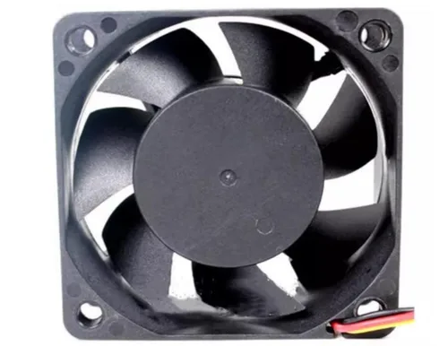 Vista 2 de 12V 0.12A 60X60X25MM Ventilador de refrigeración de 3 hilos