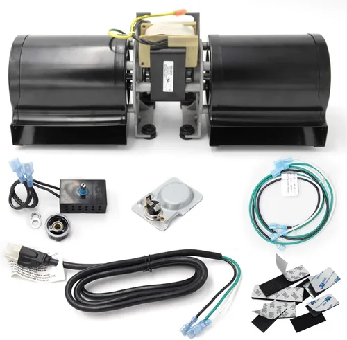 Hongso Kit de ventilador soplador de chimenea GFK-160 DV3732 GFK-160A precableado con motor de rodamientos de bolas para Heat N Glo, Hearth and
